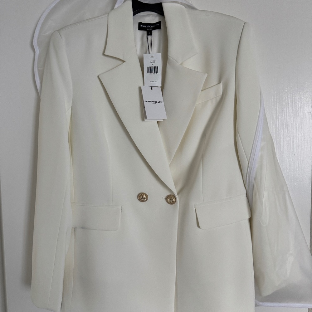 Generation Love White Blazer — New With Tags, Major “CEO Energy”